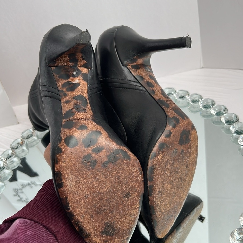 DOLCE & Gabbana black Stretch leather jersey ankle boots size 41 - Picture 15 of 17